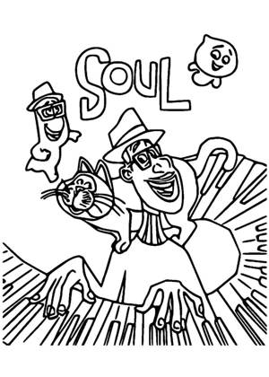 Душа раскраска 9