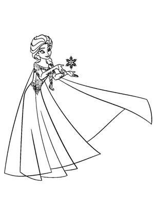 Раскраски Эльза Эльза раскраска 20