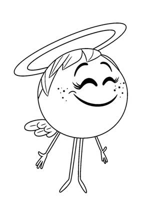 Раскраски Эмоджи Эмоджи раскраска 16