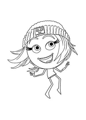 Раскраски Эмоджи Эмоджи раскраска 20