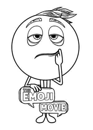 Раскраски Эмоджи Эмоджи раскраска 6