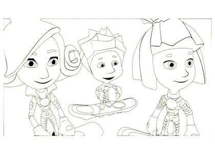 Раскраски Фиксики Фиксики раскраска 17