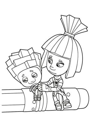 Раскраски Фиксики Фиксики раскраска 28