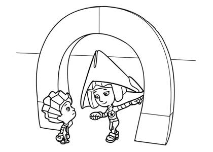 Раскраски Фиксики Фиксики раскраска 4