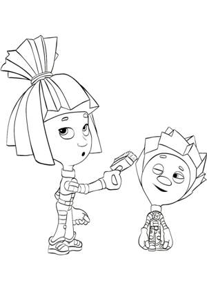 Раскраски Фиксики Фиксики раскраска 5