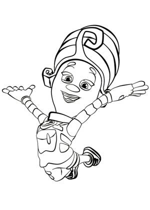 Раскраски Фиксики Фиксики раскраска 7