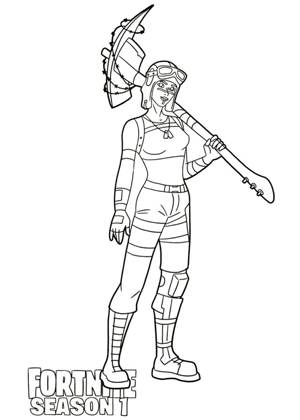 Фортнайт раскраска 1