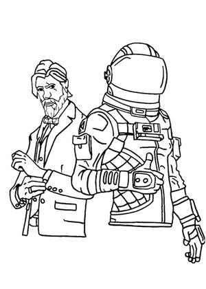 Фортнайт раскраска 10