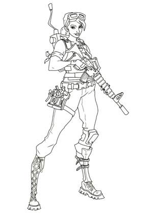 Фортнайт раскраска 16