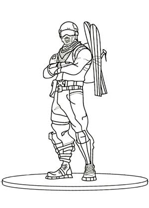 Фортнайт раскраска 2