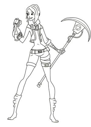 Фортнайт раскраска 21