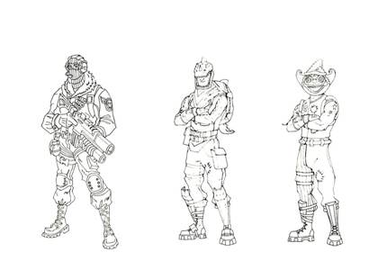 Фортнайт раскраска 22