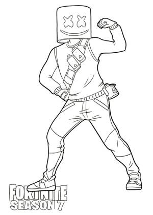 Фортнайт раскраска 8