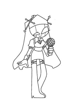 Friday Night Funkin — раскраска 10