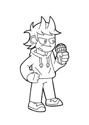 Friday Night Funkin — раскраска 11