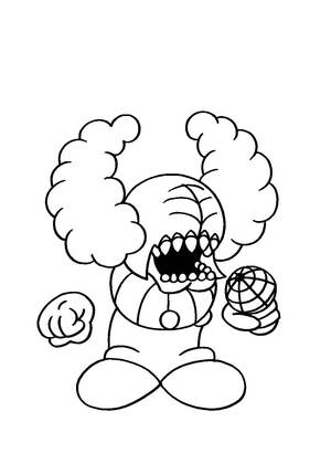 Friday Night Funkin — раскраска 12