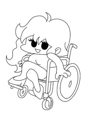 Friday Night Funkin — раскраска 15