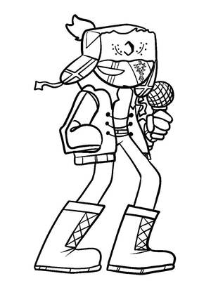 Friday Night Funkin — раскраска 2