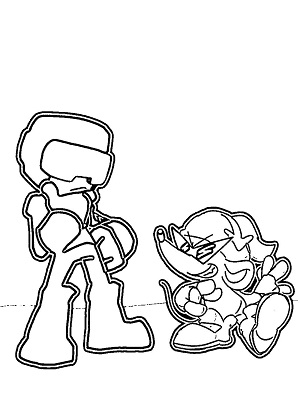 Friday Night Funkin — раскраска 21