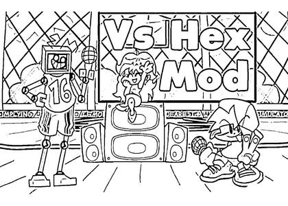 Friday Night Funkin — раскраска 28