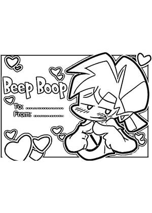 Friday Night Funkin — раскраска 3