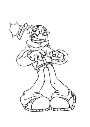 Friday Night Funkin — раскраска 6