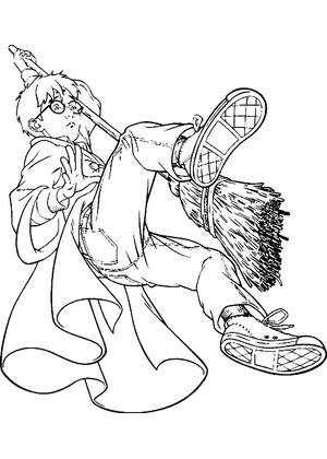 Раскраски Гарри Поттер Гарри Поттер — раскраска 12