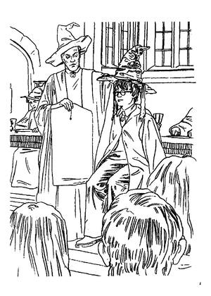 Раскраски Гарри Поттер Гарри Поттер — раскраска 15