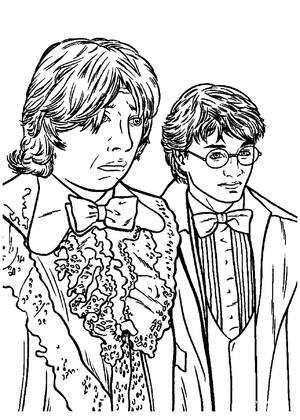 Раскраски Гарри Поттер Гарри Поттер — раскраска 18