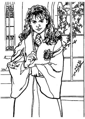 Раскраски Гарри Поттер Гарри Поттер — раскраска 3