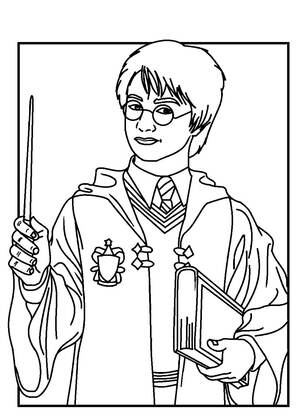 Раскраски Гарри Поттер Гарри Поттер — раскраска 34