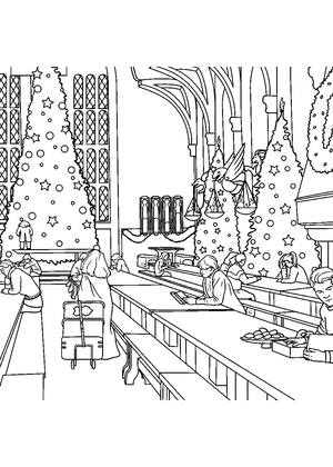 Раскраски Гарри Поттер Гарри Поттер — раскраска 4