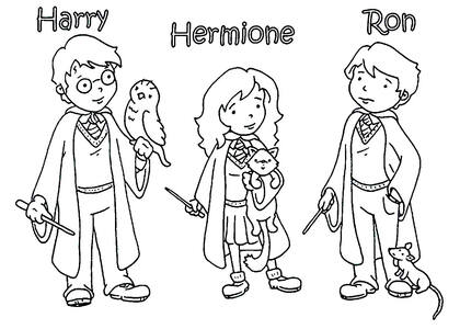 Раскраски Гарри Поттер Гарри Поттер — раскраска 40