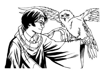 Раскраски Гарри Поттер Гарри Поттер — раскраска 43