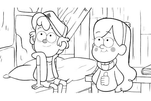 Раскраски Гравити Фолз Гравити Фолз