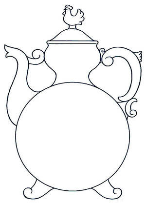 Раскраски Гжель Гжель – раскраска 10