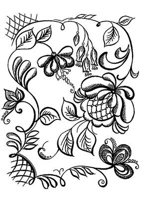 Раскраски Гжель Гжель – раскраска 5