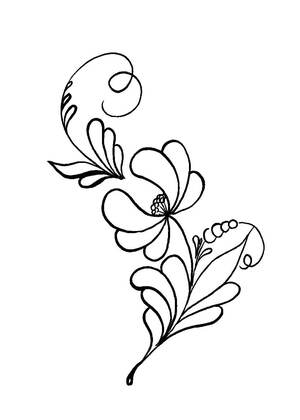 Раскраски Гжель Гжель – раскраска 6