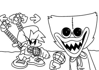 Хаги Ваги — раскраска 22