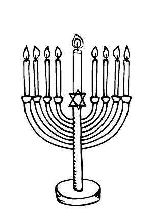 Раскраски Ханука Ханука — раскраска 10