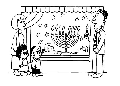 Раскраски Ханука Ханука — раскраска 18
