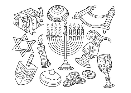 Раскраски Ханука Ханука — раскраска 20