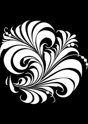 Хохлома – раскраска 13