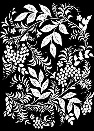 Хохлома – раскраска 22