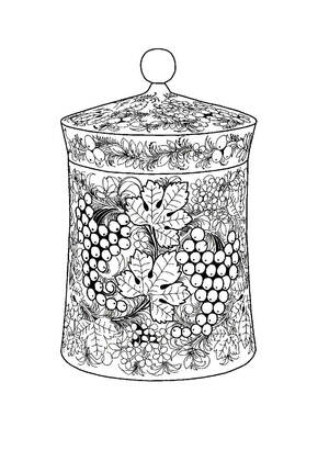 Хохлома – раскраска 27