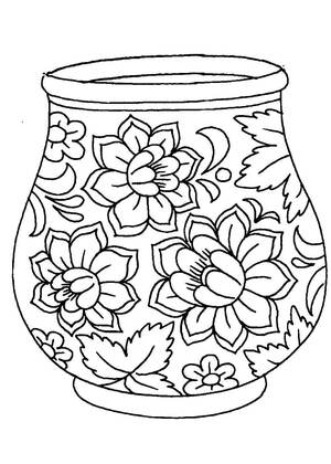 Хохлома – раскраска 30