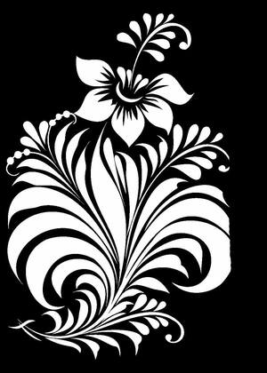 Хохлома – раскраска 37