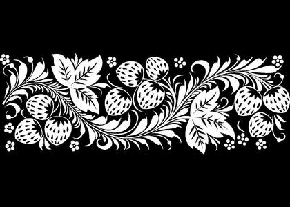 Хохлома – раскраска 43