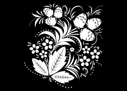 Хохлома – раскраска 52