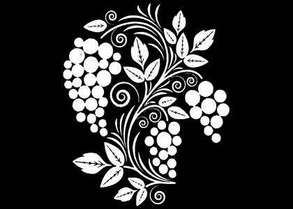 Хохлома – раскраска 54